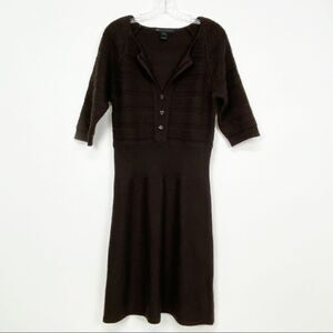 Marc by Marc Jacobs Brown Knit Sweater Dress